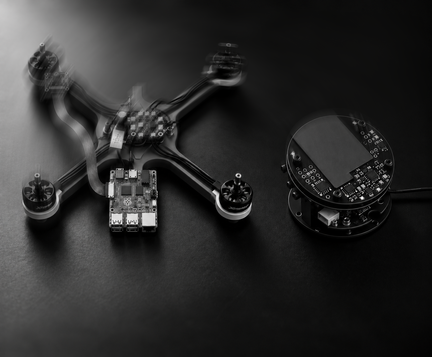 Concept imagery of onboard electronics